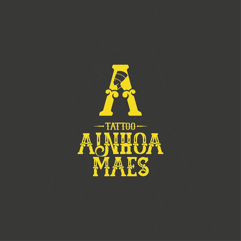 Diseño del logotipo de Ainhoa Tattoo