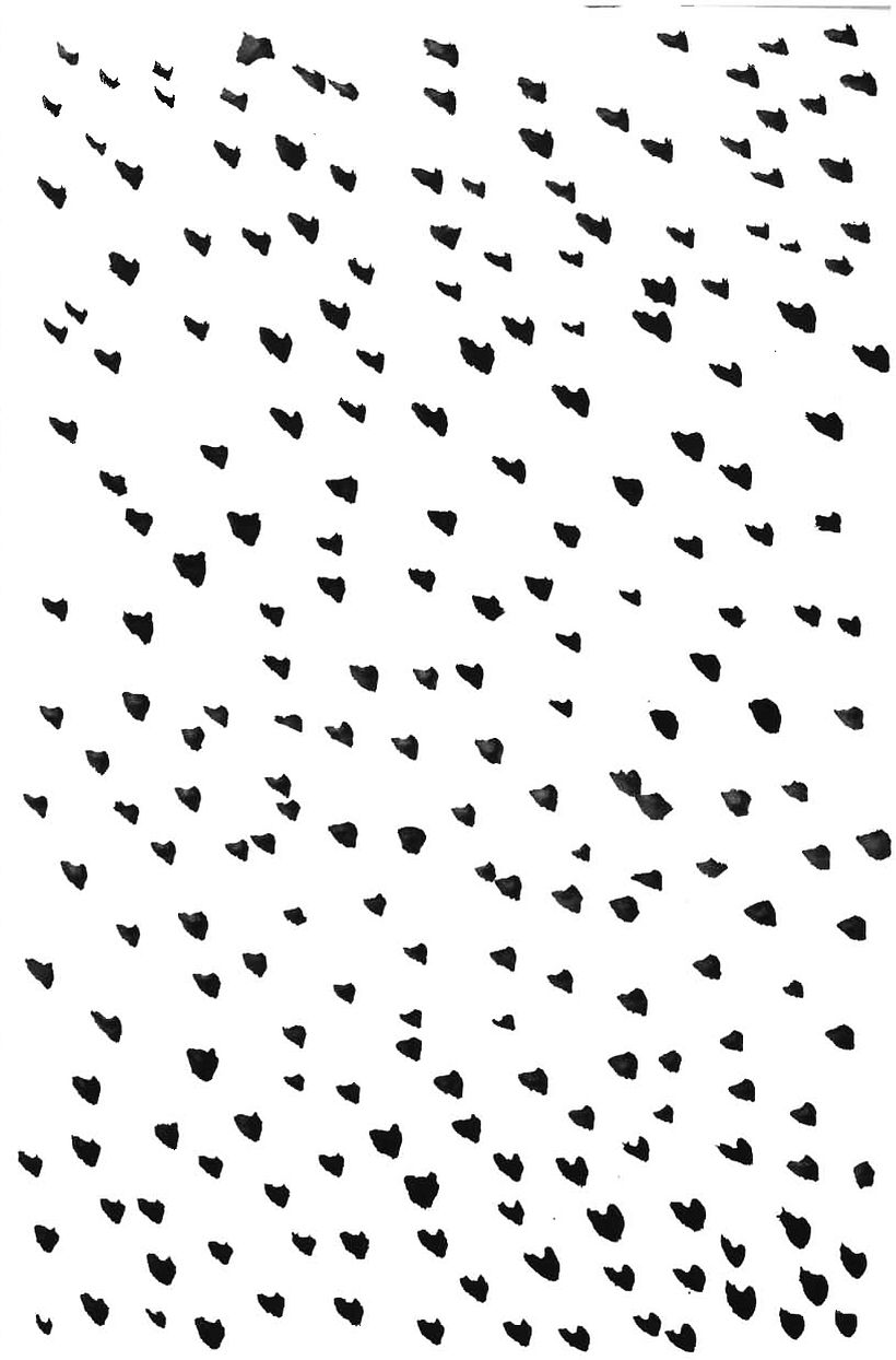 Textura feita com pincel redondo médio