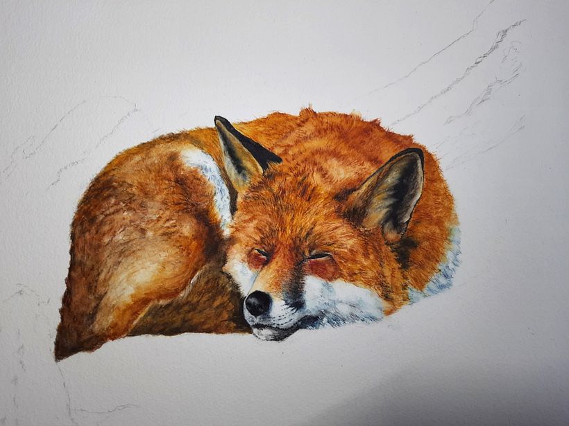 My project for course: Expressive Animal Portraits in Watercolor 2