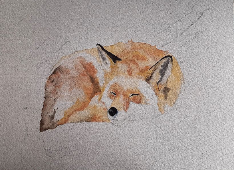 My project for course: Expressive Animal Portraits in Watercolor 3