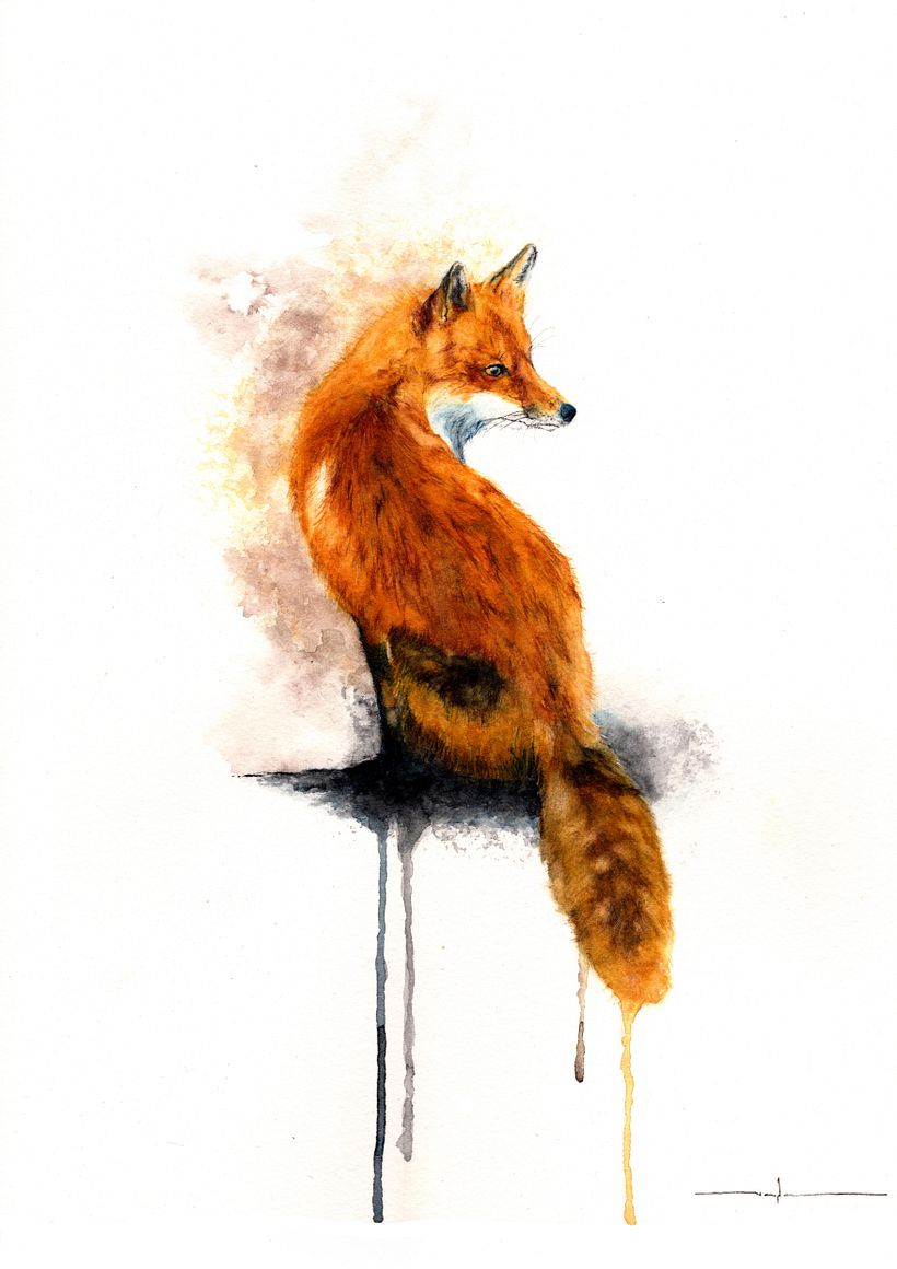 My project for course: Expressive Animal Portraits in Watercolor 4