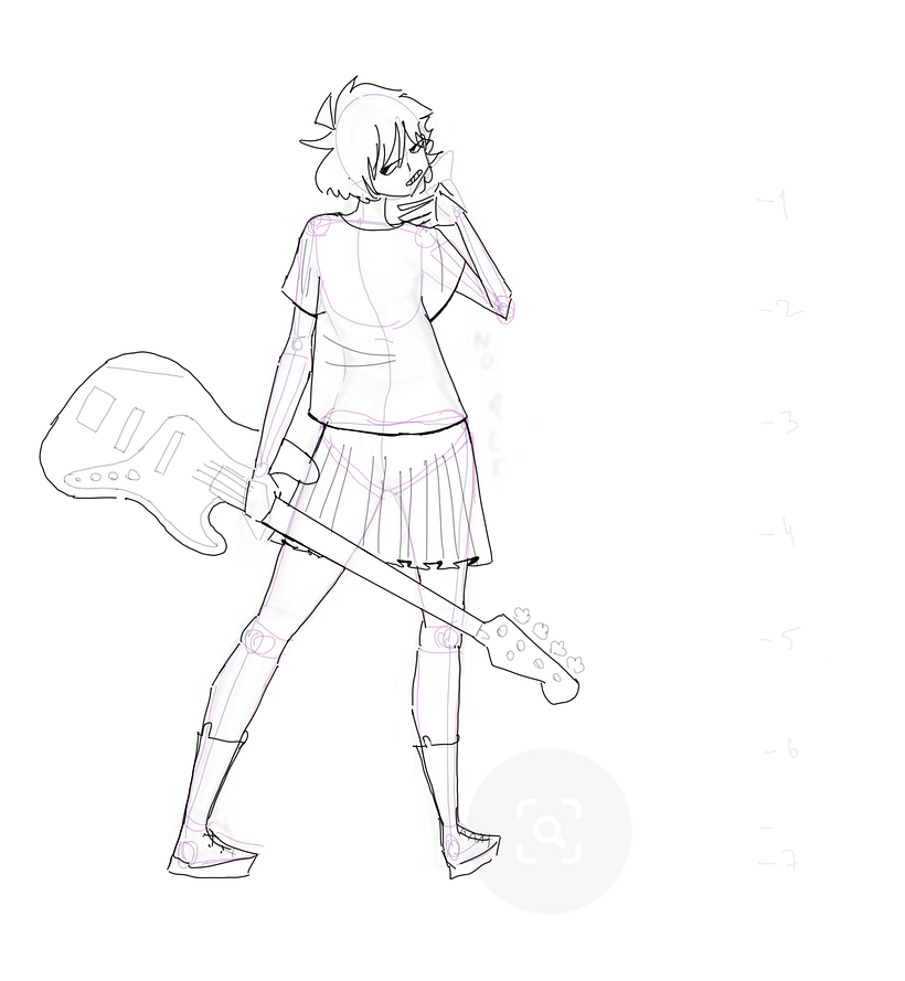 I circled the pose from pinterest just to learn the anatomy