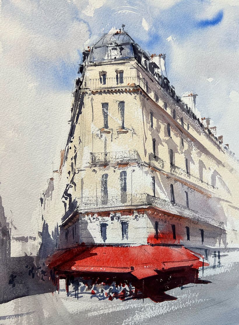 A beautiful Paris café.