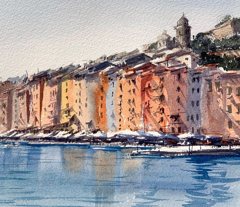 Beautiful colors of Portovenere, Italy.