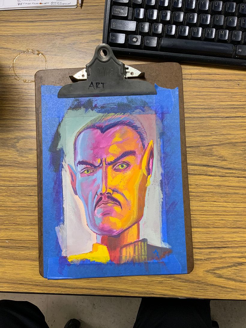 Windsor Newton gouache on Arches 140 lb cold pressed paper