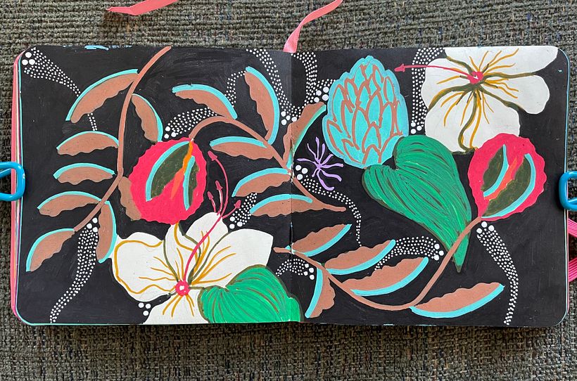 My project for course: Botanical Patterns in a Sketchbook: Conquer the Blank Page 2