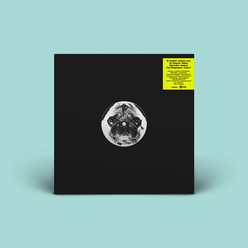 busta con vinile lato b - retro