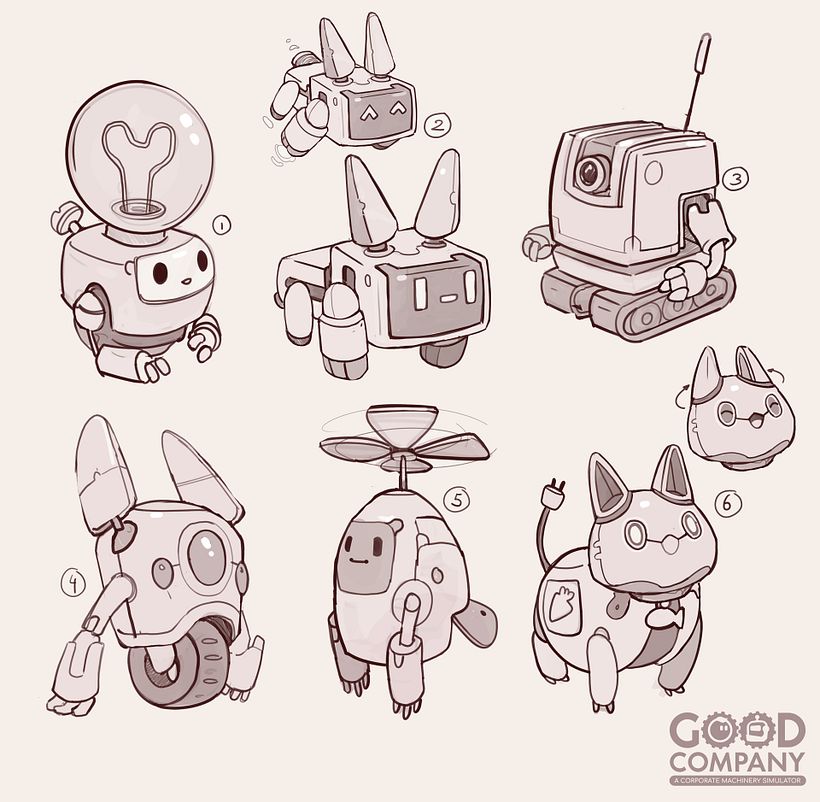 Pet robot sketches
