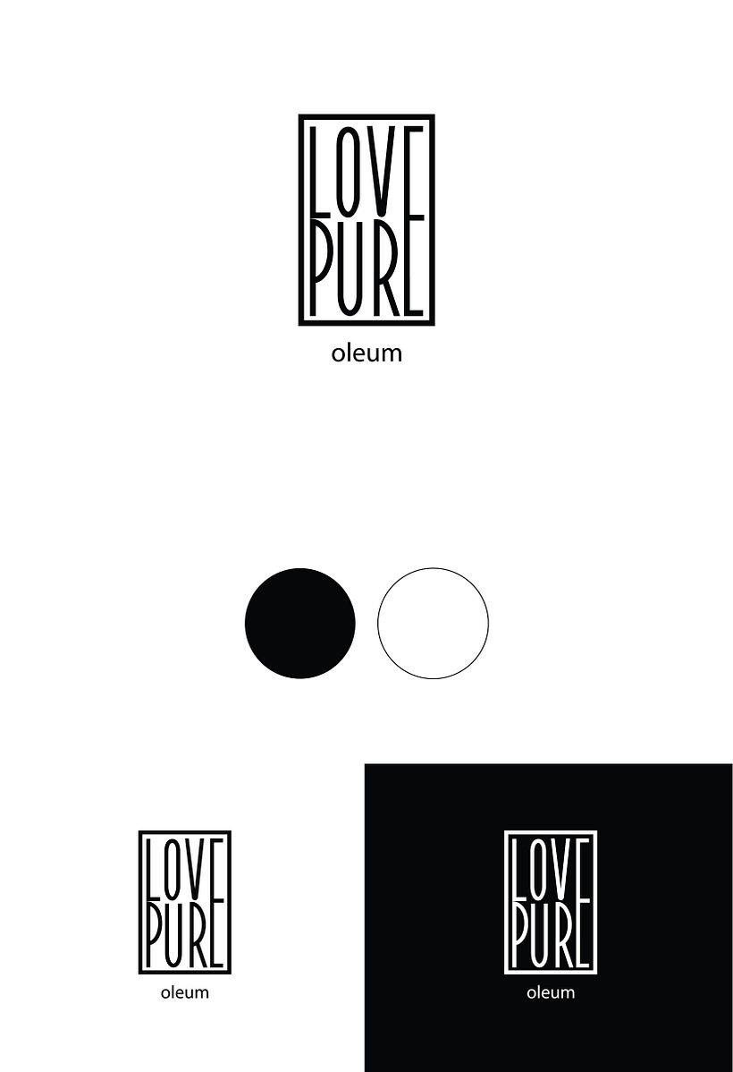 Love Pure logo design 