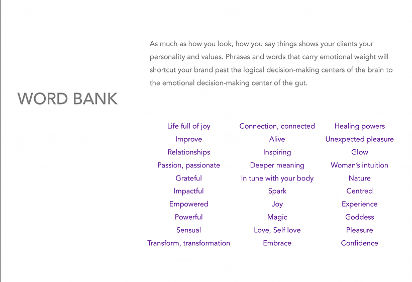 Love Pure word bank 