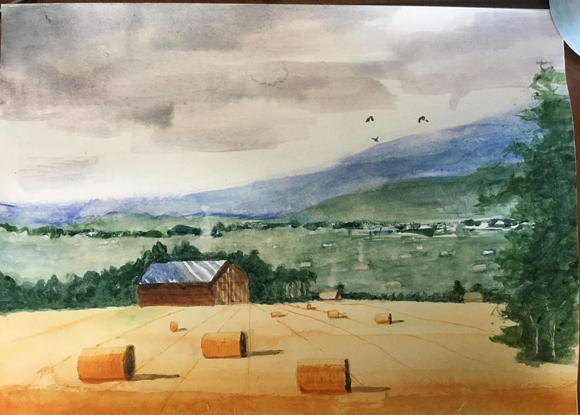 My project for course: Watercolor Landscapes: Experimental Tools and Techniques 1