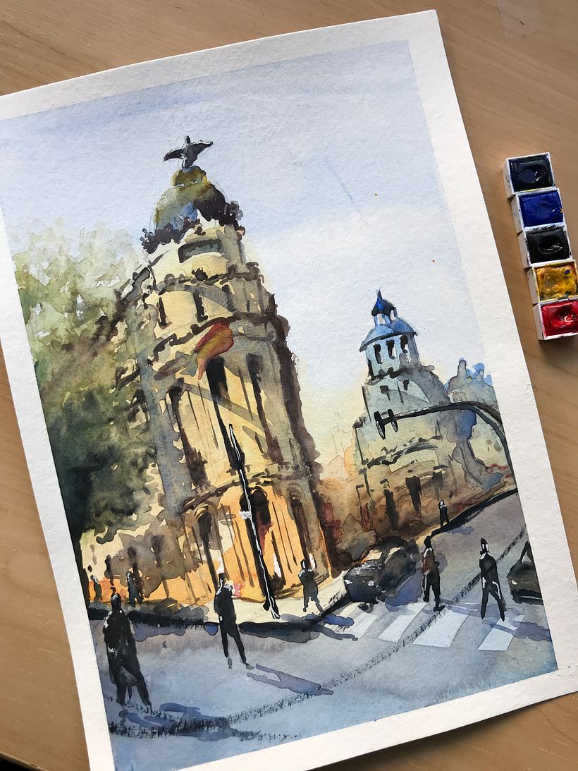 My project for course: Architectural Sketching with Watercolor and Ink 1