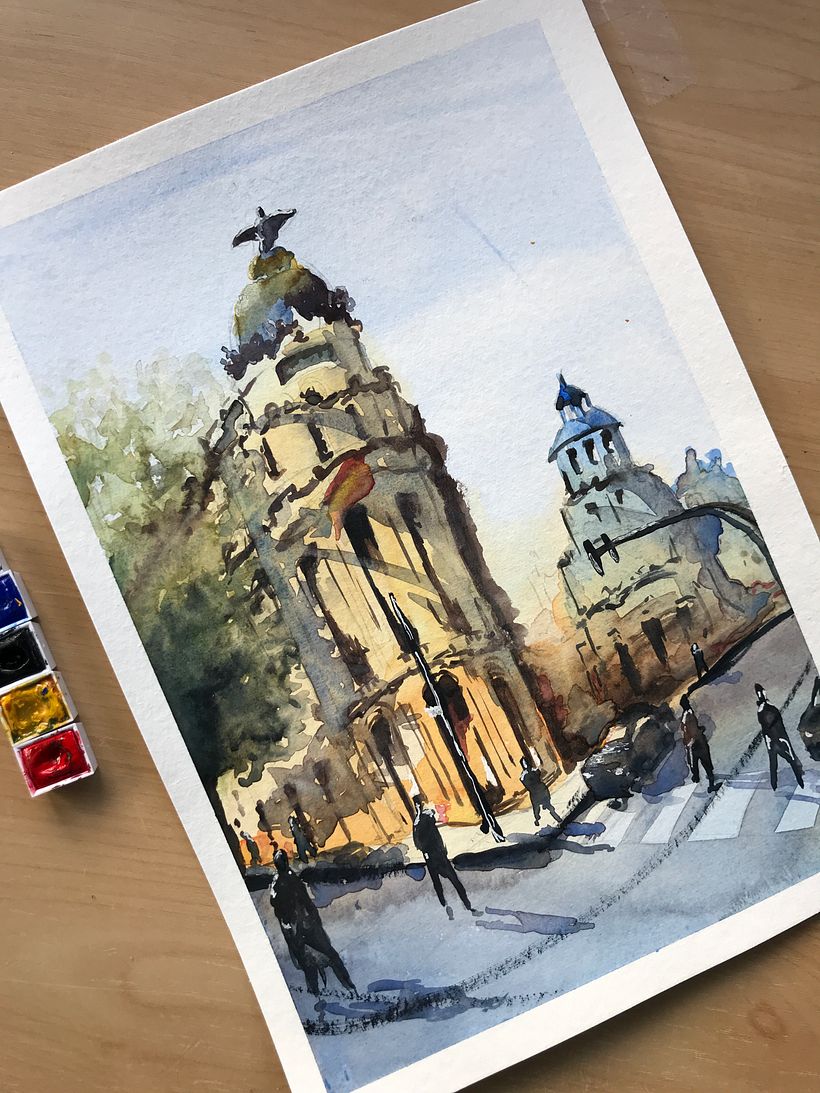 My project for course: Architectural Sketching with Watercolor and Ink 2