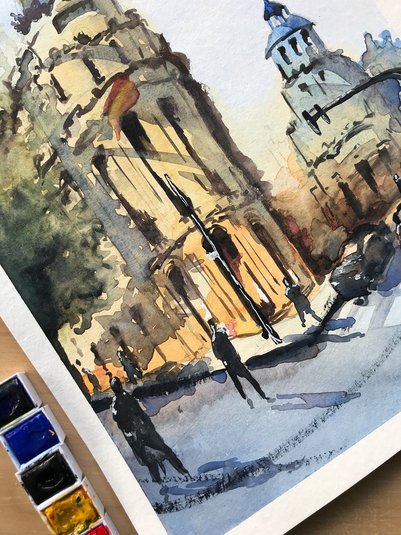 My project for course: Architectural Sketching with Watercolor and Ink 3