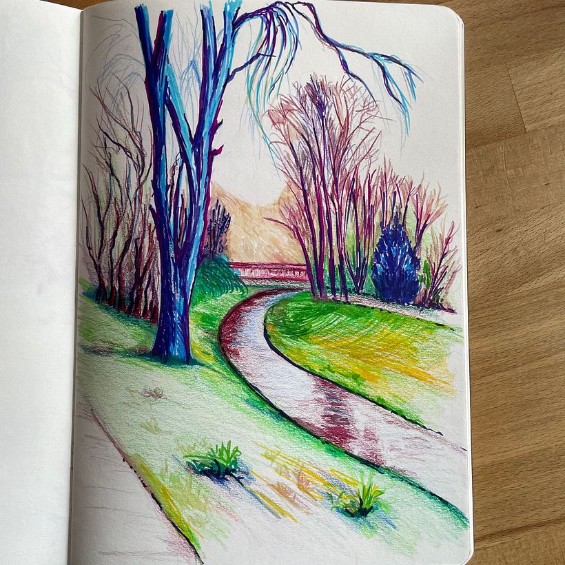 Mein Kursprojekt: Landschaften im Skizzenbuch: ein farbenfroher Ansatz 2