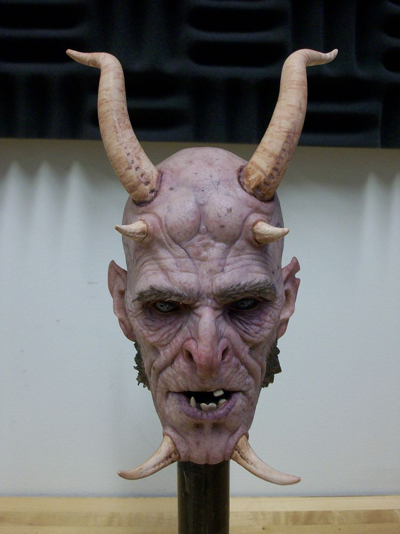 A Sculpey demon head I did as a demonstration for a gaming company in upstate New York.