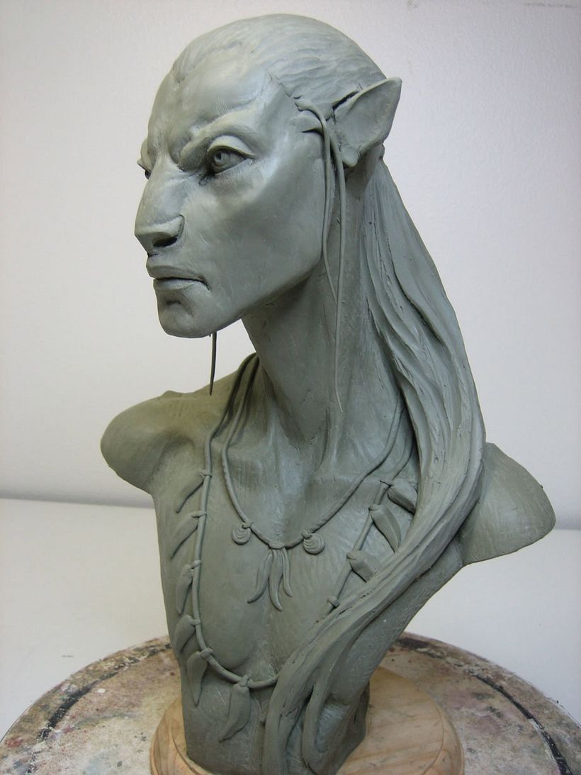 Design for a warrior character of the Na'vi tribe