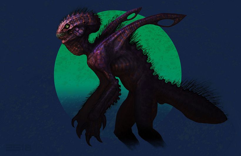 "Dinobeast": a demonstration for a Photoshop class I taught in L.A.