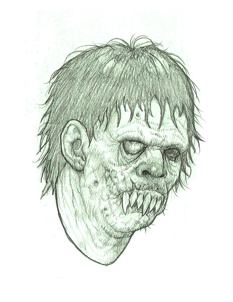 A ghoul design for a mask company