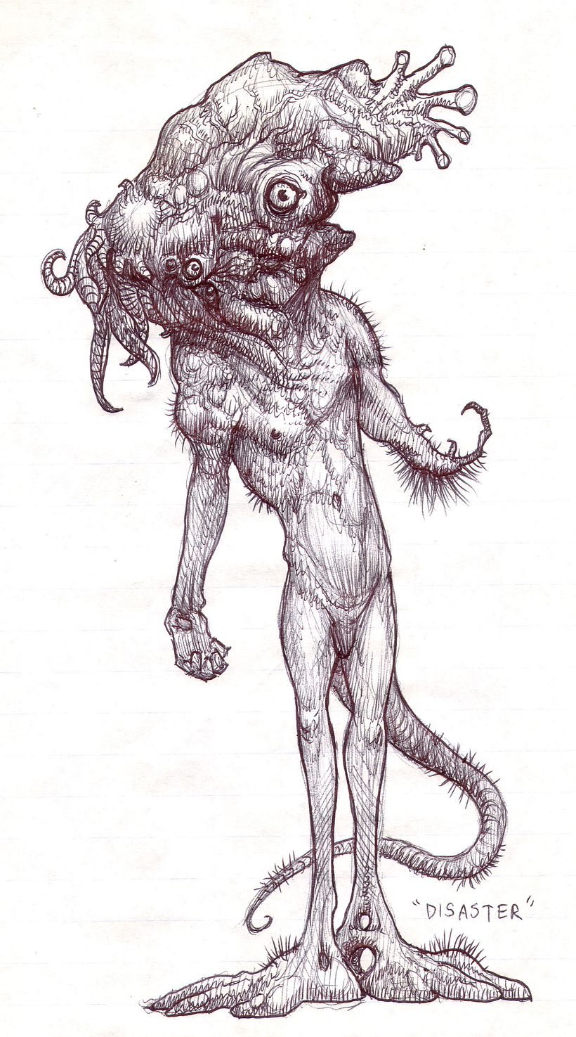 I call this sketch "Disaster"