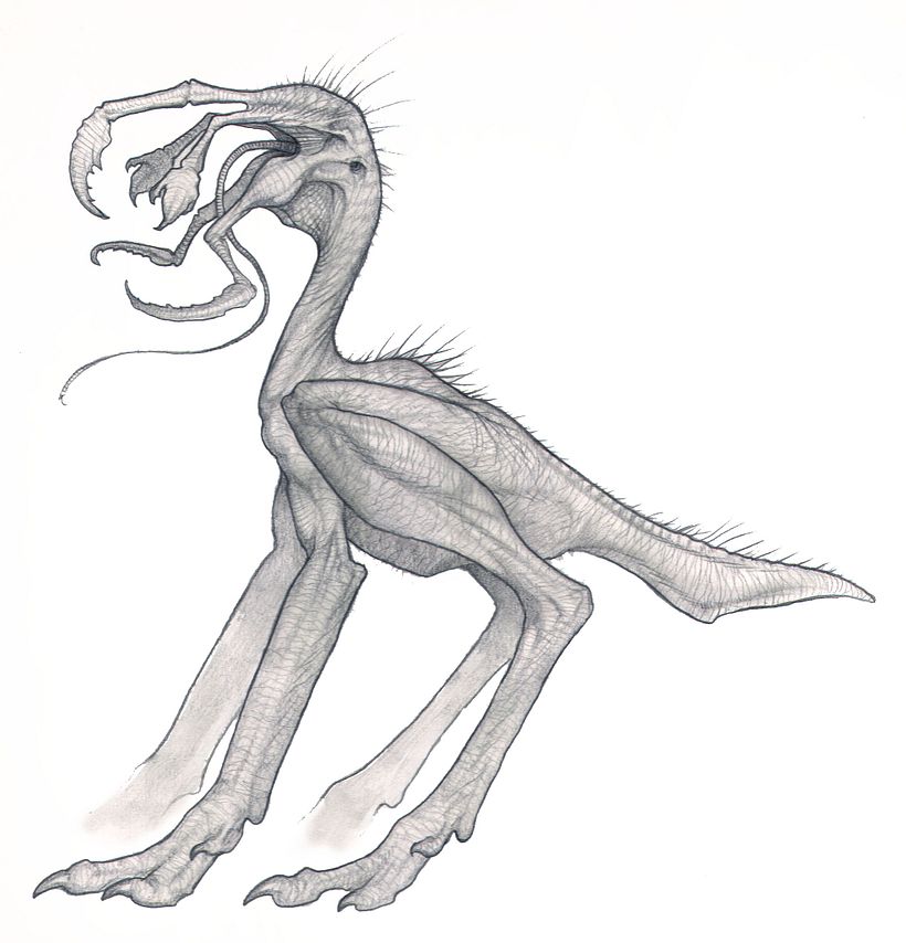 Alien design for a long-lost movie from the early 2000's