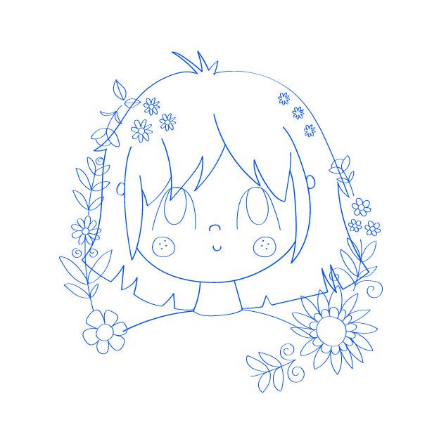 Mi proyecto del curso: Retrato ilustrado con elementos botánicos 2