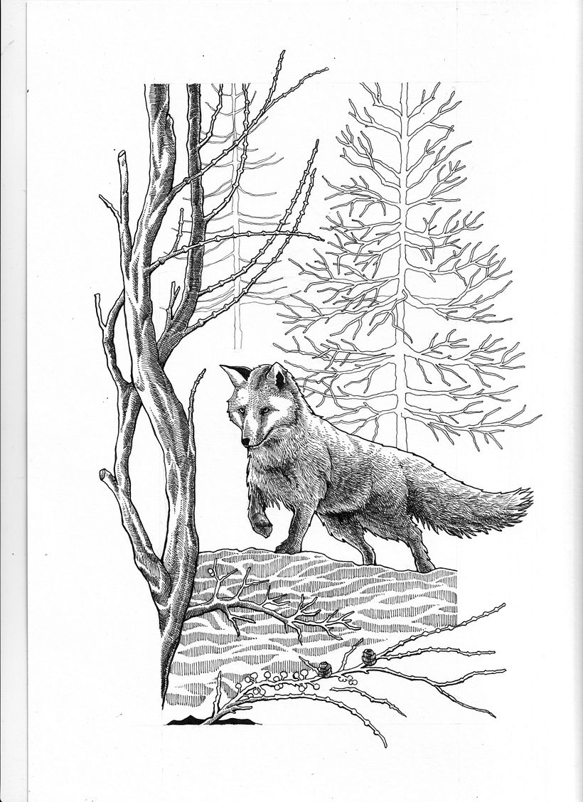 entintado final de primer plano