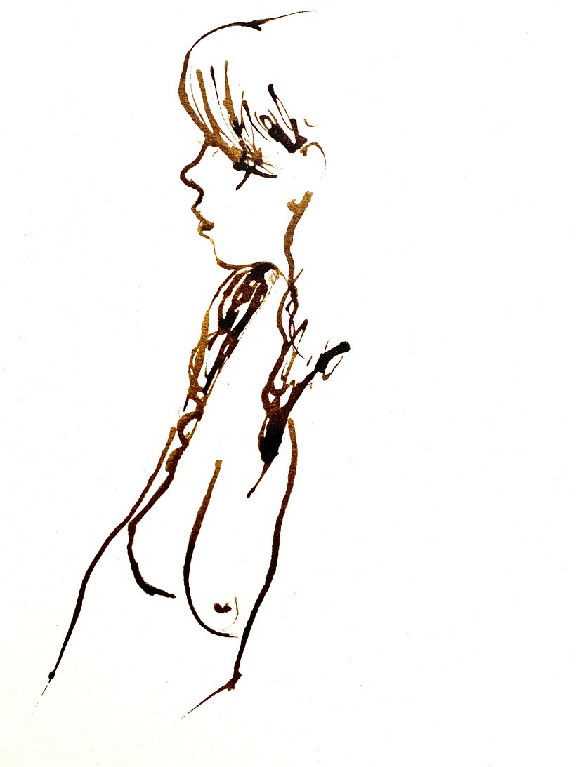 Dibujo anatómico gestual de poses rápidas del natural 2