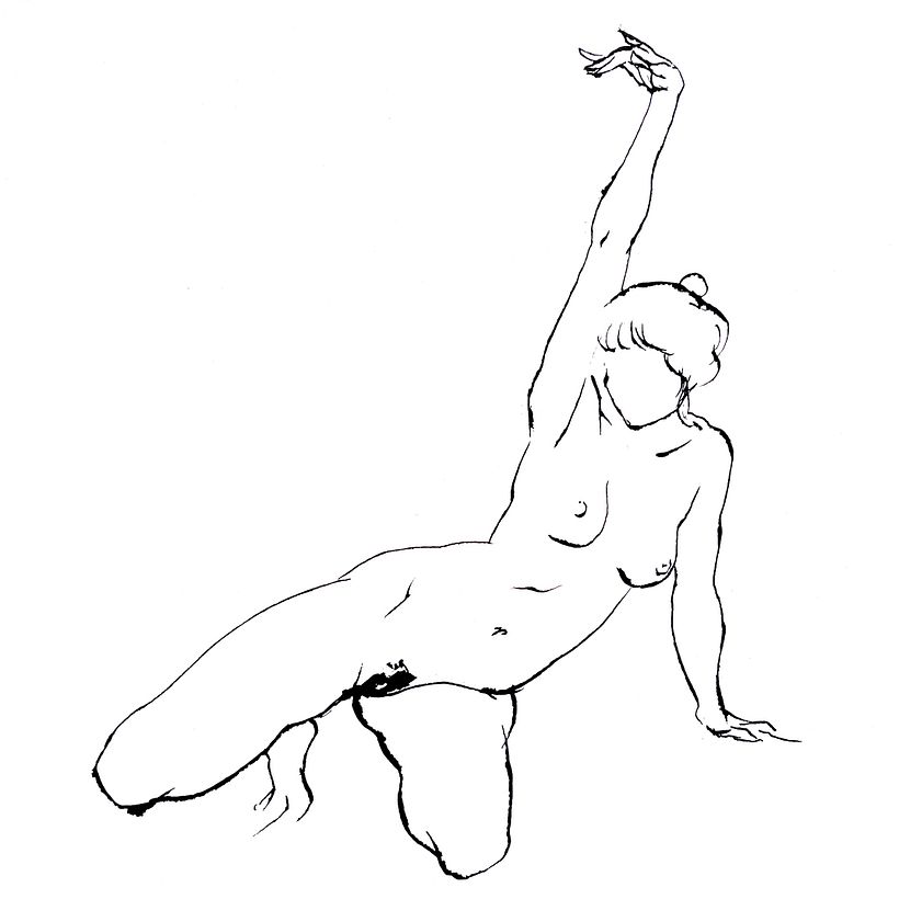 Dibujo anatómico gestual de poses rápidas del natural 18