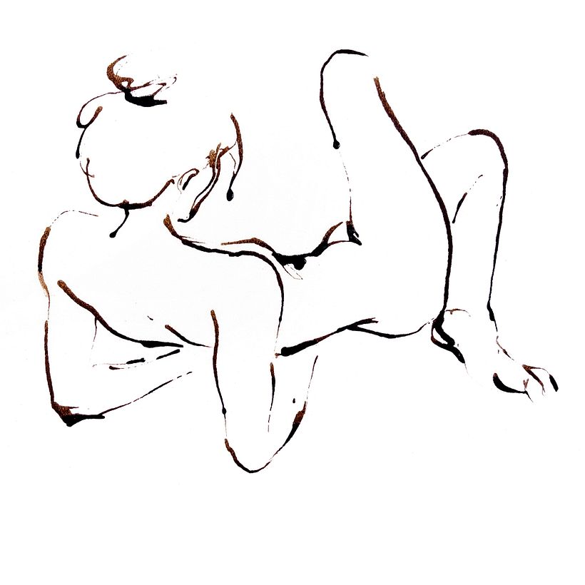 Dibujo anatómico gestual de poses rápidas del natural 20