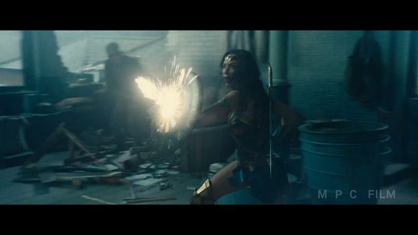 Adición de las chispas, y elementos CG en el fondo.