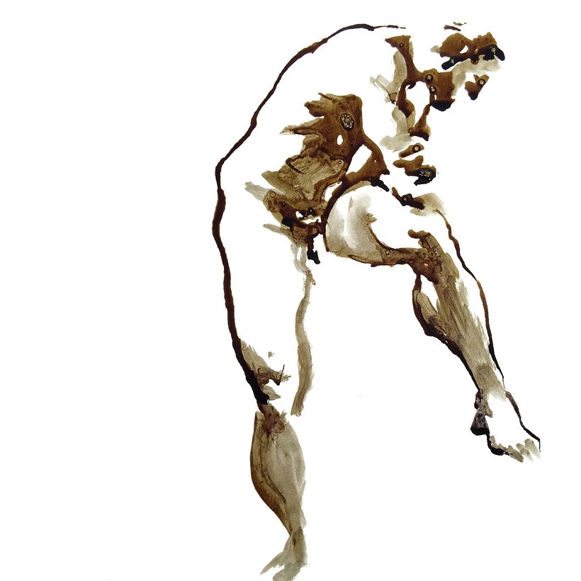 Dibujo anatómico gestual de poses rápidas del natural 25