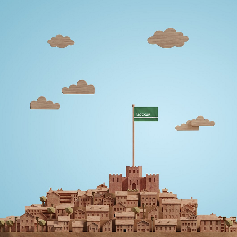 Wooden cities stock designs 10