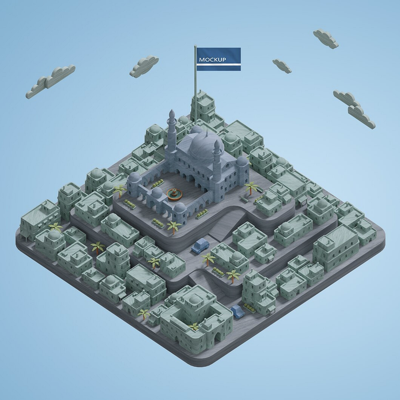 Wooden cities stock designs 8