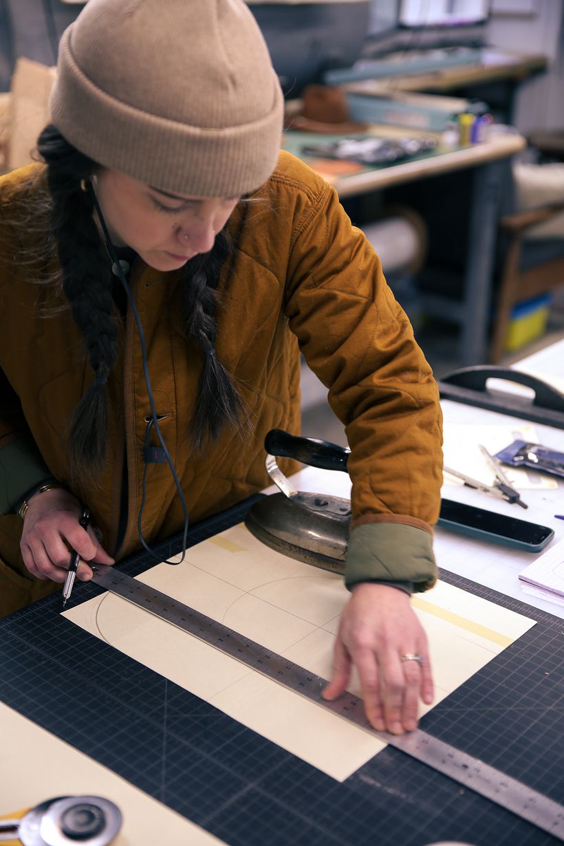 Making the pattern for the Luna Tote