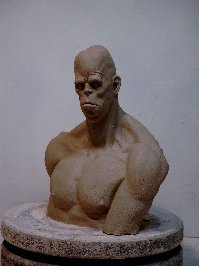 Brock bust maquette 3