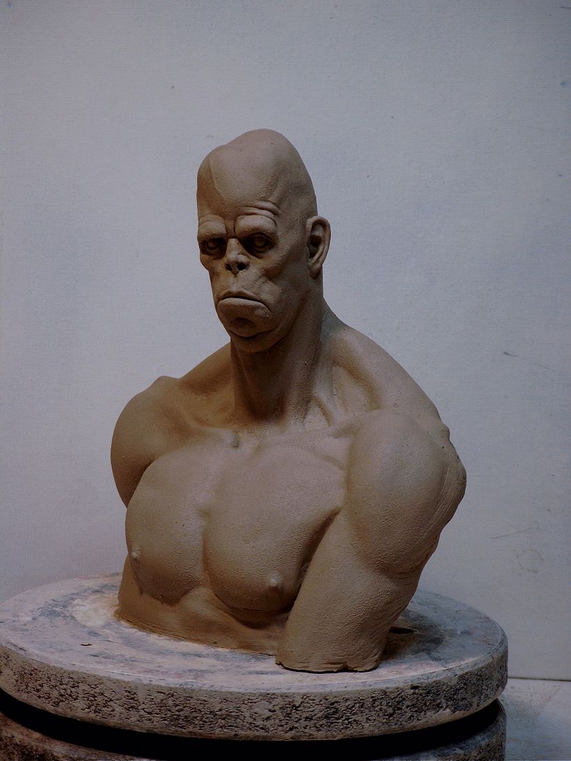 Brock bust maquette 4