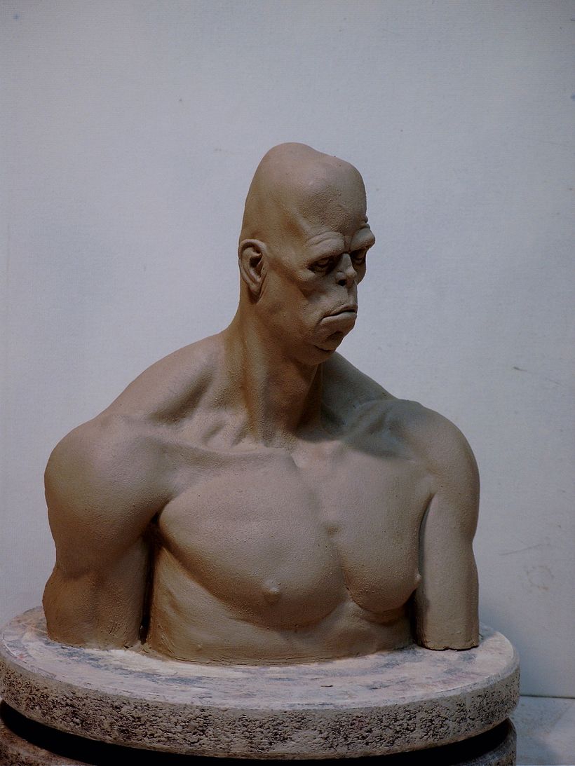 Brock bust maquette 5