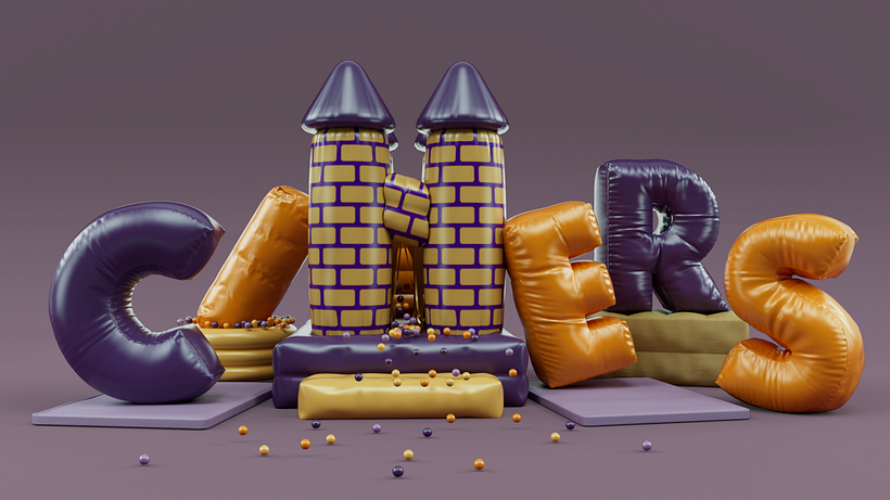 The Ciners bouncy castle.