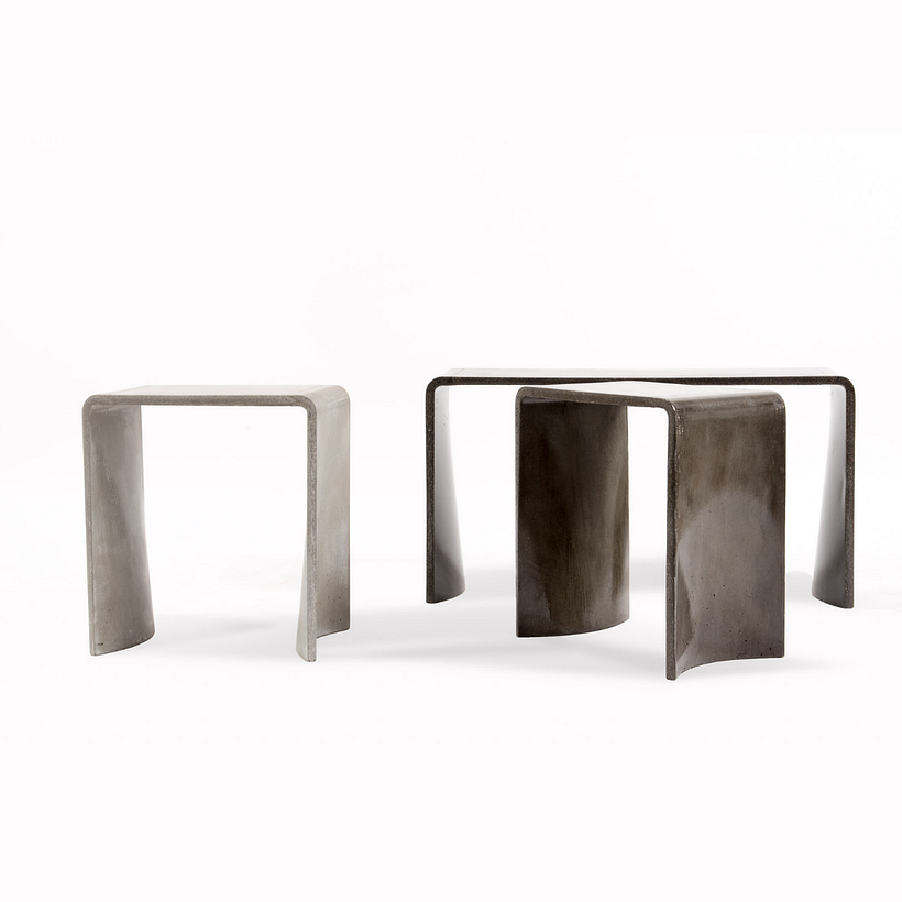 Tadao Stool i Tadao Low Console Table 80 