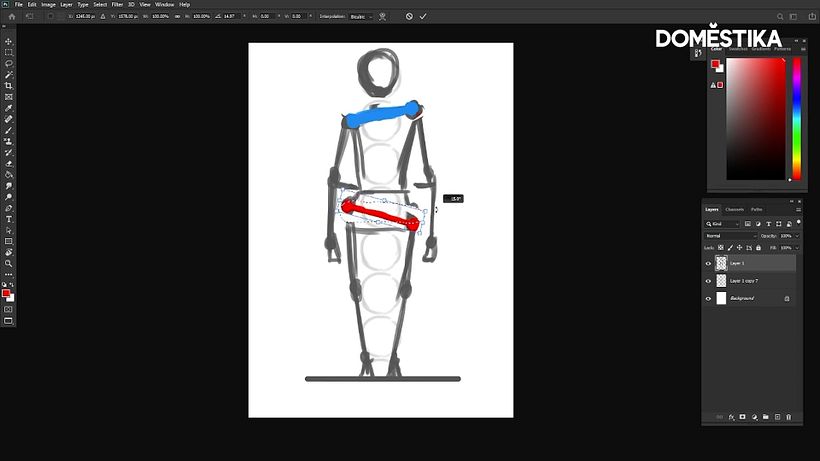 Get creative with your character's body positioning and expression.