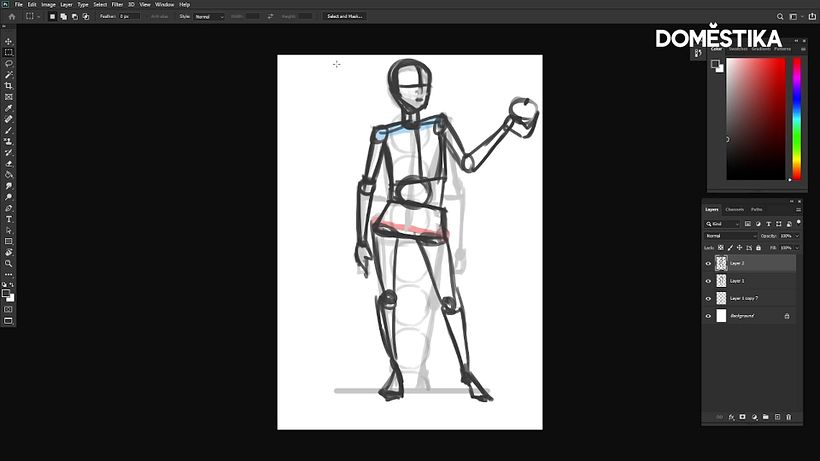 Consider what your character is doing. Are they holding anything?
