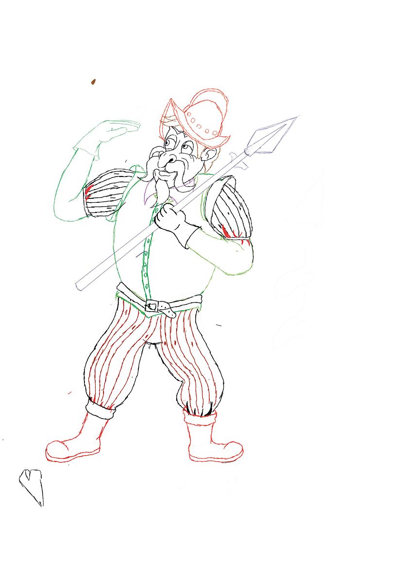 conquistador español 3 boceto