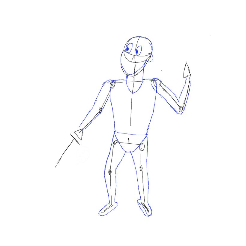 Dibujo base de fundador.
