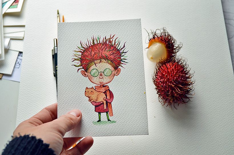Frutas y verduras como personajes 6
