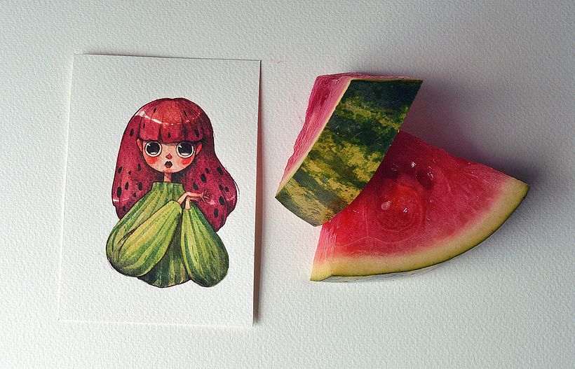 Frutas y verduras como personajes 7