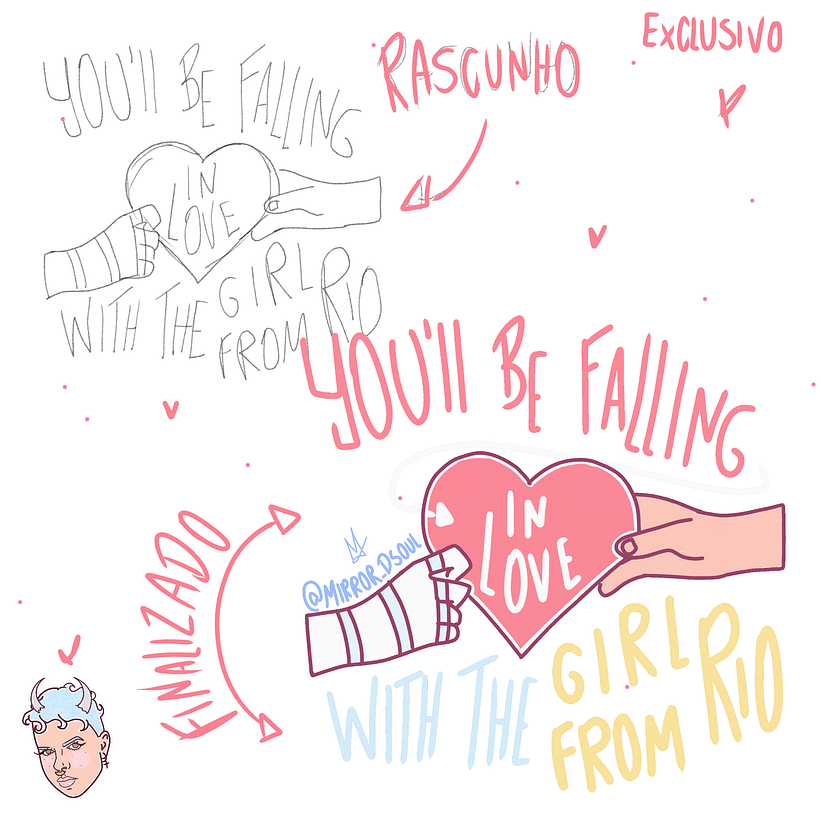 Girl From Rio - Stickers Oficiais - Traditionelle Illustration