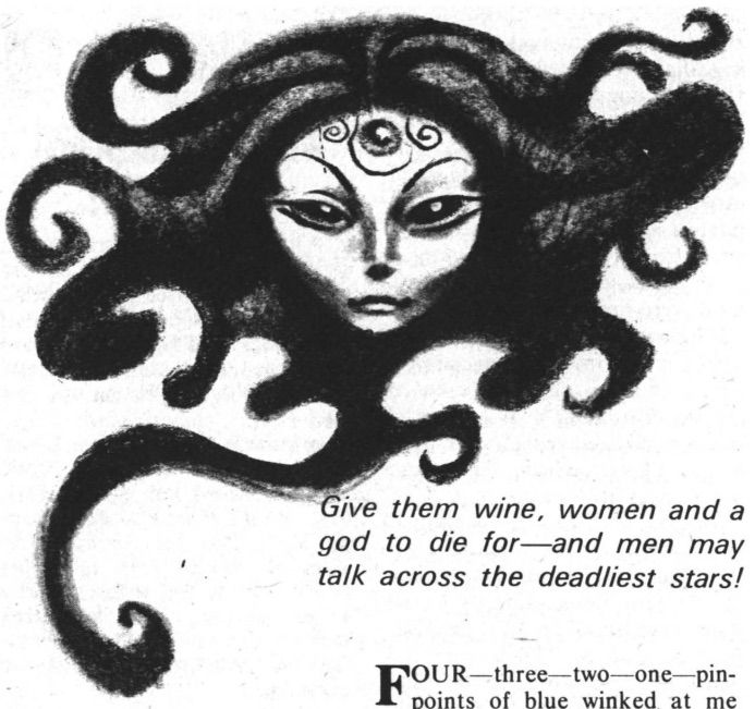 Illustration from Science Fiction Pulp magazine anthology as reference.