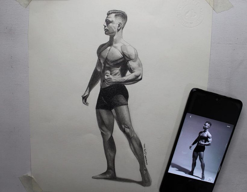 Graphite over SP Scholar Sheet