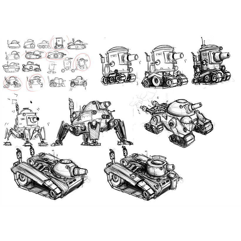 3D low poly tank: CanTank 4